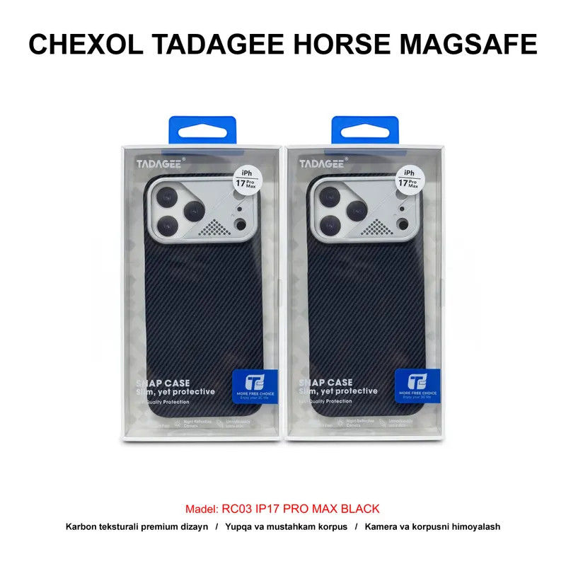 CHEXOL TADAGEE CARBON MAGSAFE RC03 IP17 PRO MAX BLACK