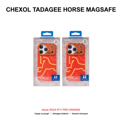 CHEXOL TADAGEE HORSE MAGSAFE RC04 IP17 PRO ORANGE