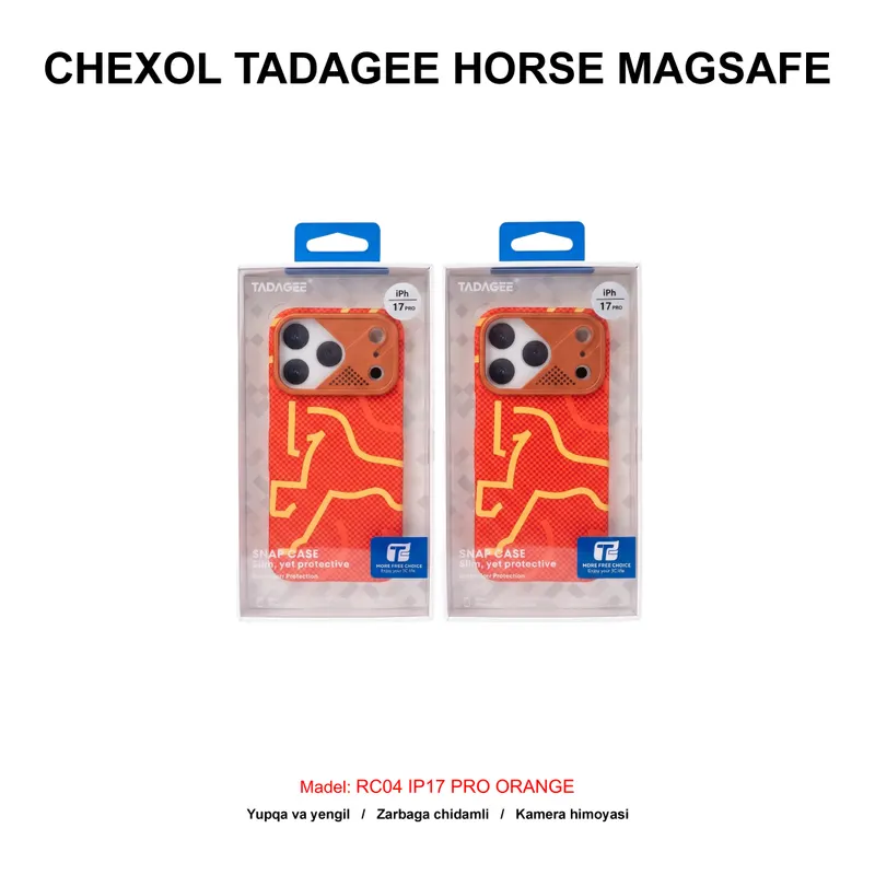 CHEXOL TADAGEE HORSE MAGSAFE RC04 IP17 PRO ORANGE