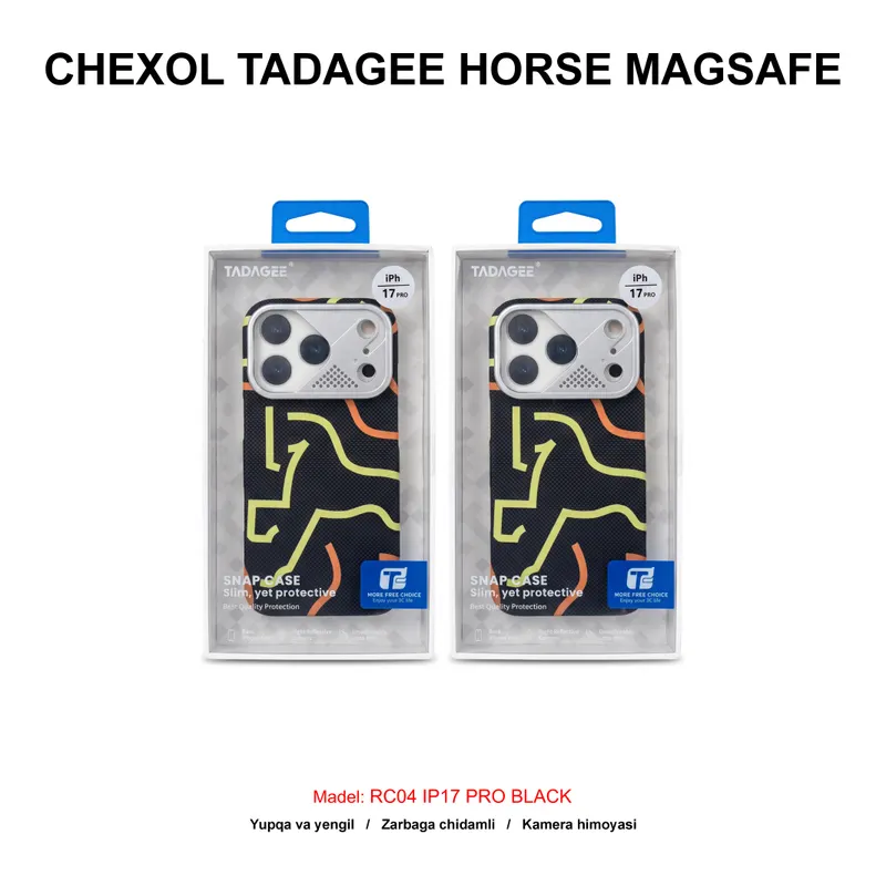 CHEXOL TADAGEE HORSE MAGSAFE RC04 IP17 PRO BLACK