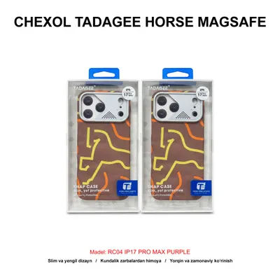 CHEXOL TADAGEE HORSE MAGSAFE RC04 IP17 PRO MAX PURPLE