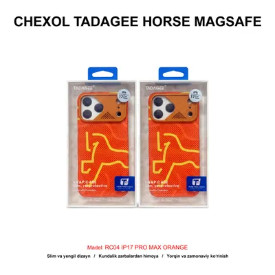 CHEXOL TADAGEE HORSE MAGSAFE RC04 IP17 PRO MAX ORANGE