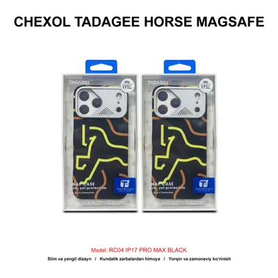 CHEXOL TADAGEE HORSE MAGSAFE RC04 IP17 PRO MAX BLACK