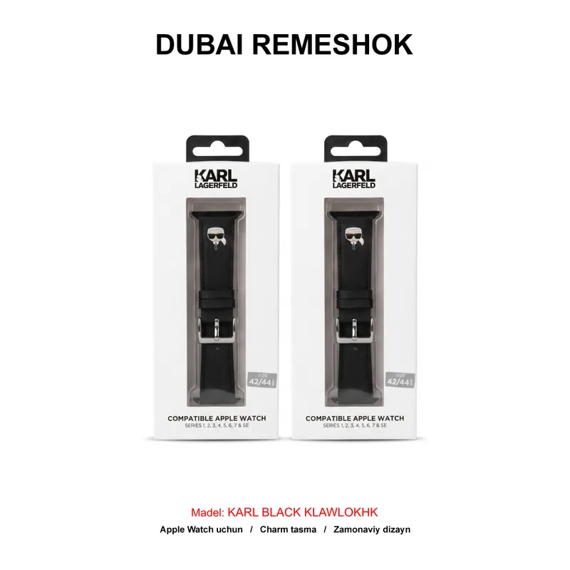 DUBAI REMESHOK 42-44mm KARL BLACK KLAWLOKHK