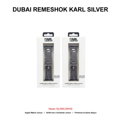 DUBAI REMESHOK 42-44mm KARL SILVER KLAWLOKHG