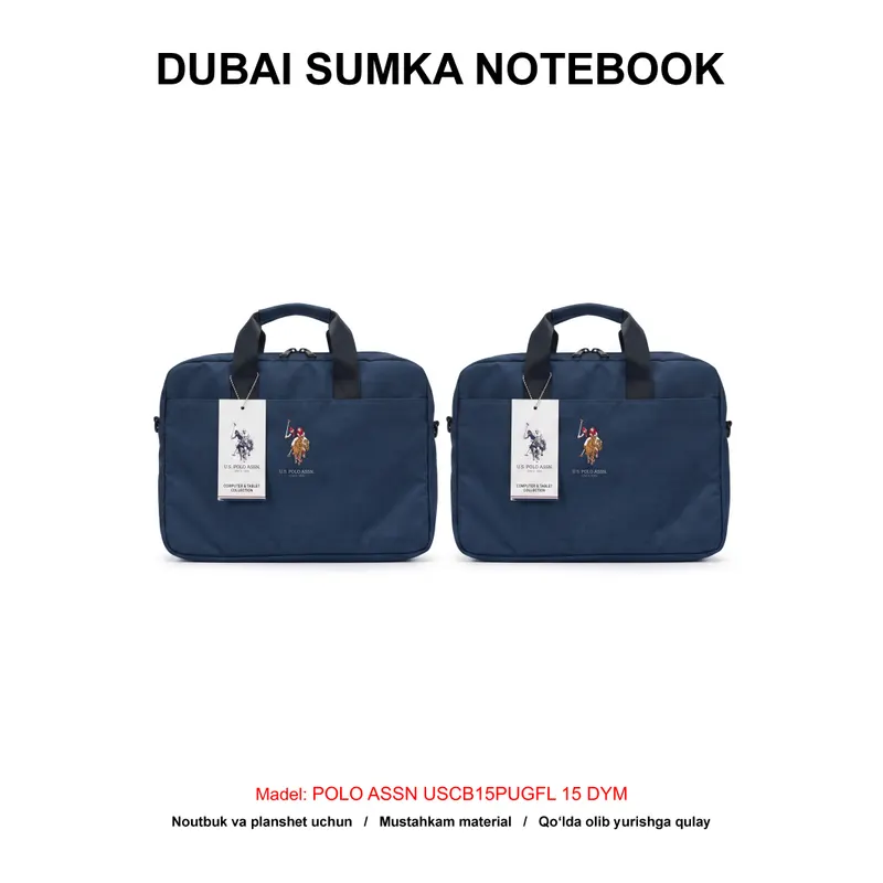 DUBAI SUMKA NOTEBOOK POLO ASSN. USCB15PUGFL 15 DYM