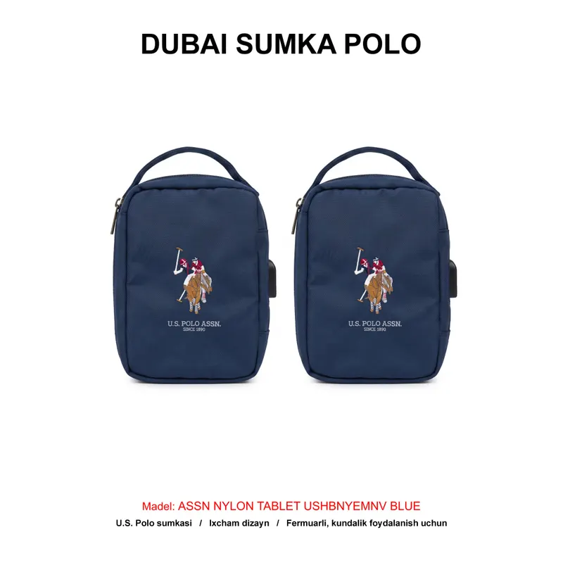 DUBAI SUMKA POLO ASSN NYLON TABLET USHBNYEMNV BLUE