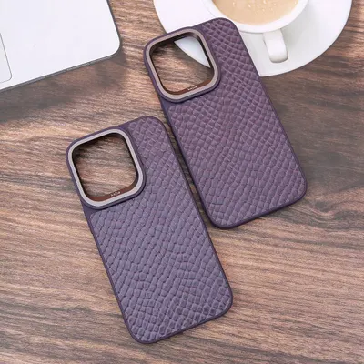 CHEXOL KAJSA LEATHER PEARL IP14 PRO MAX PURPLE