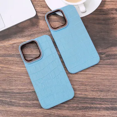 CHEXOL KAJSA CROCO PATTERN IP15 PRO BLUE