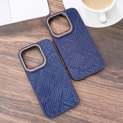 CHEXOL KAJSA CROCO PATTERN IP15 PRO MAX BLUE