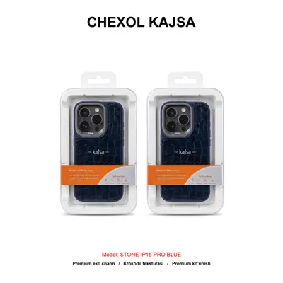 CHEXOL KAJSA STONE IP15 PRO BLUE