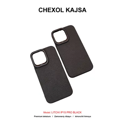 CHEXOL KAJSA LITCHI IP15 PRO BLACK