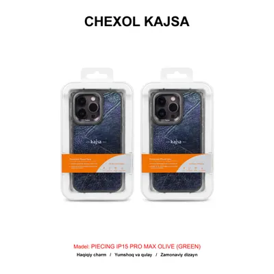 CHEXOL KAJSA PIECING IP15 PRO MAX OLIVE (GREEN)