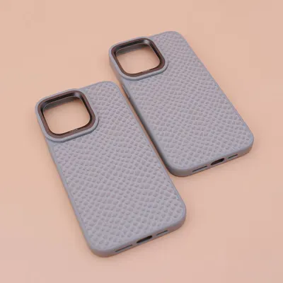 CHEXOL KAJSA LEATHER PEARL IP15 PRO MAX LIGHT GREY