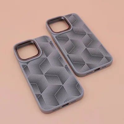CHEXOL KAJSA 3D CUBE IP15 PRO LIGHT GREY