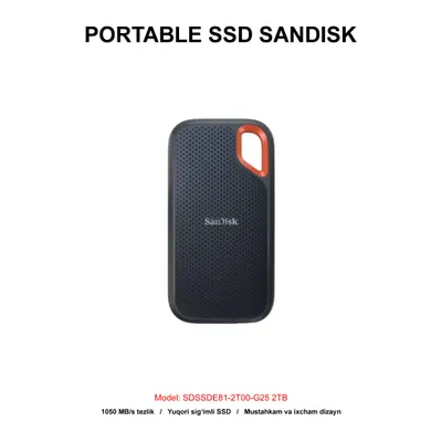 PORTABLE SSD SANDISK SDSSDE81-2T00-G25 2TB