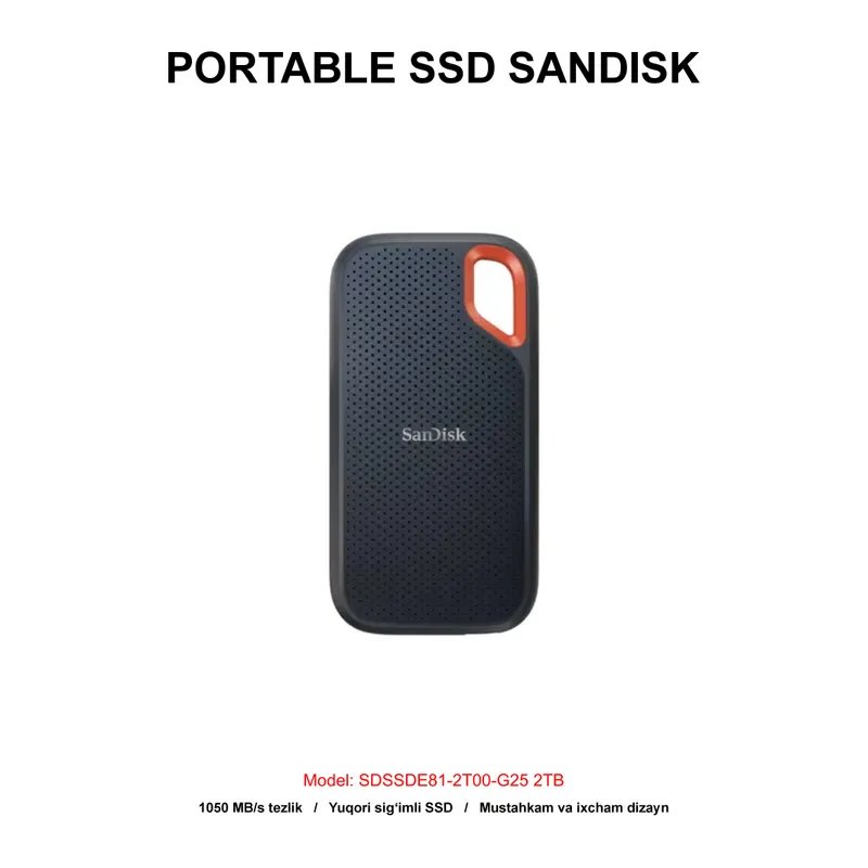 PORTABLE SSD SANDISK SDSSDE81-2T00-G25 2TB