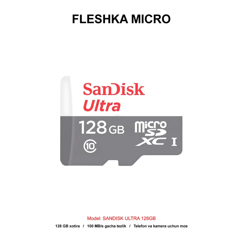 FLESHKA MICRO SANDISK ULTRA 128GB