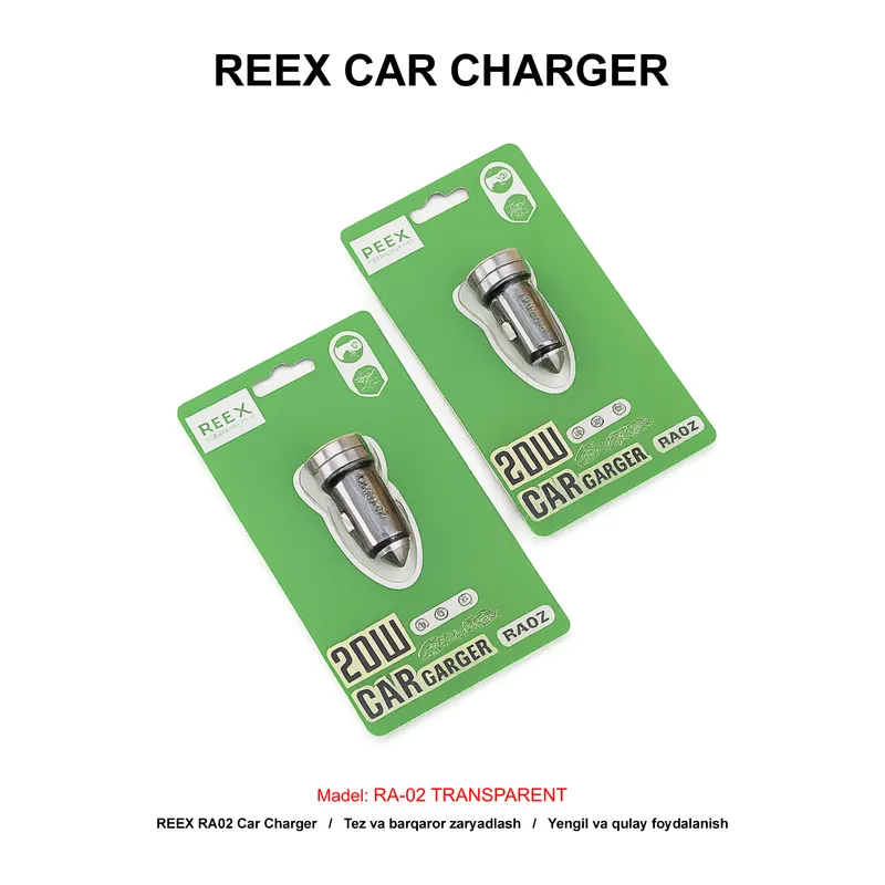 CAR CHARGER REEX RA-02 TRANSPARENT