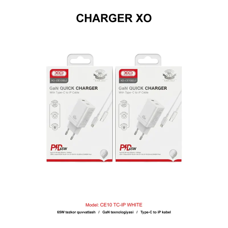 CHARGER XO CE10 TC-IP WHITE