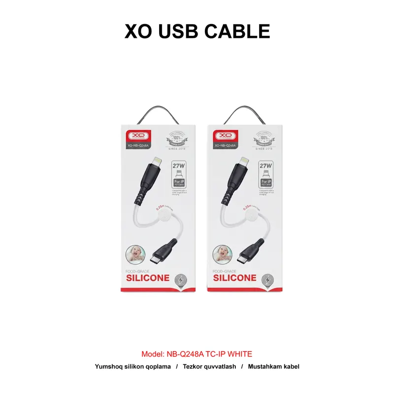 XO USB CABLE NB-Q248A TC-IP WHITE