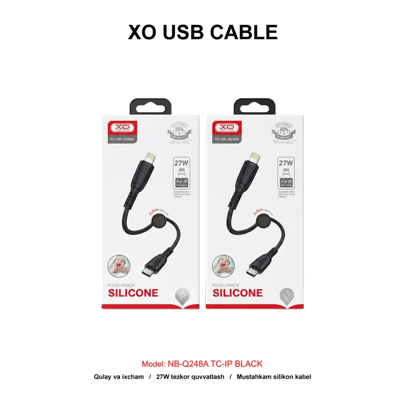 XO USB CABLE NB-Q248A TC-IP BLACK