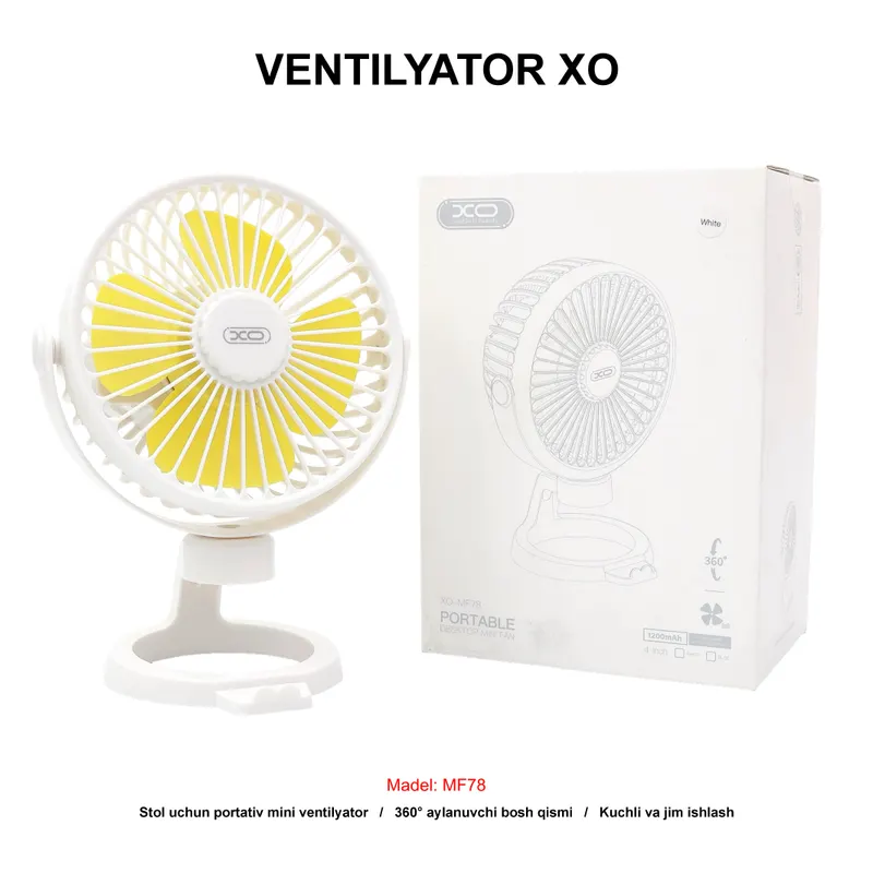 VENTILYATOR XO MF78 WHITE