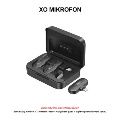 MIKROFON XO MKF09B LIGHTNING BLACK