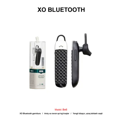 BLUETOOTH XO BE6 BLACK
