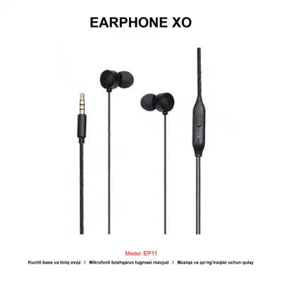 EARPHONE XO EP11 BLACK