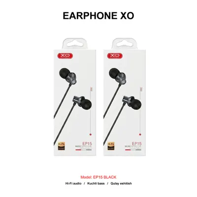 EARPHONE XO EP15 BLACK
