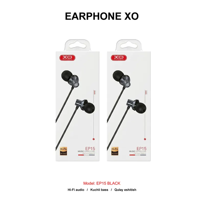 EARPHONE XO EP15 BLACK