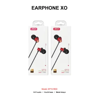EARPHONE XO EP15 RED