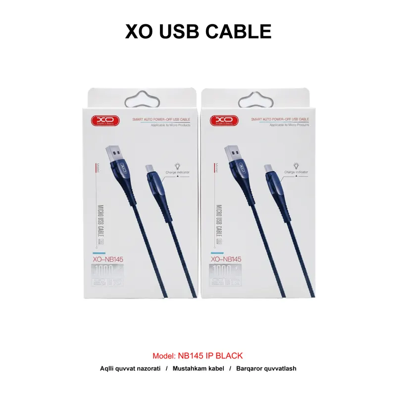 XO USB CABLE NB145 IP BLACK