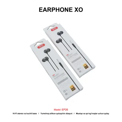 EARPHONE XO EP26 WHITE