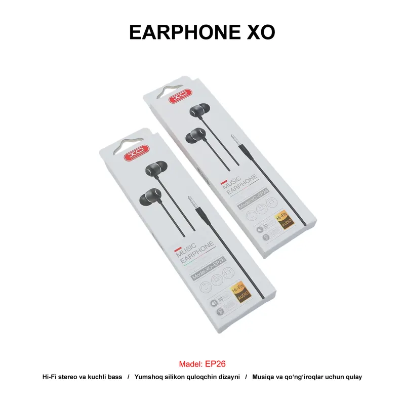 EARPHONE XO EP26 WHITE