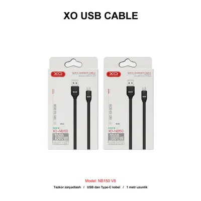 XO USB CABLE NB150 V8 WHITE