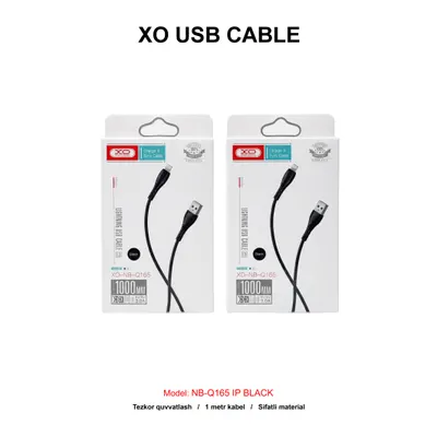 XO USB CABLE NB-Q165 IP BLACK