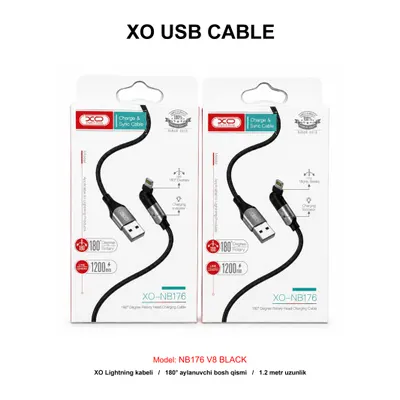 XO USB CABLE NB176 V8 BLACK