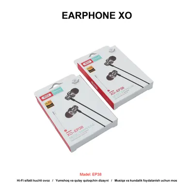 EARPHONE XO EP38 SILVER