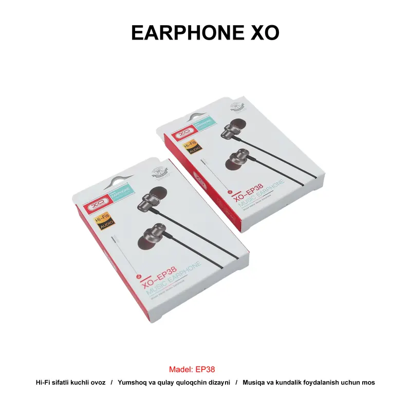 EARPHONE XO EP38 SILVER