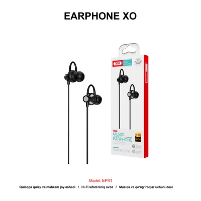 EARPHONE XO EP41 GREY