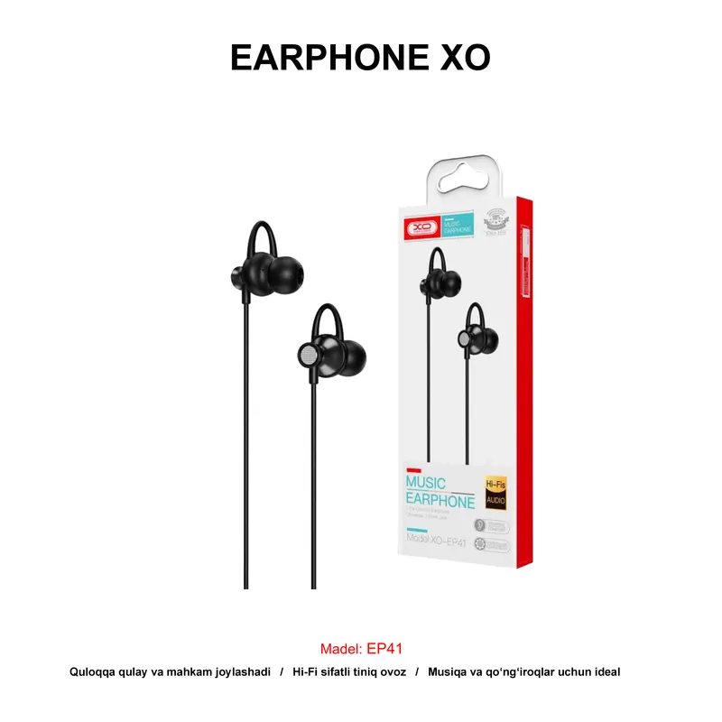 EARPHONE XO EP41 GREY