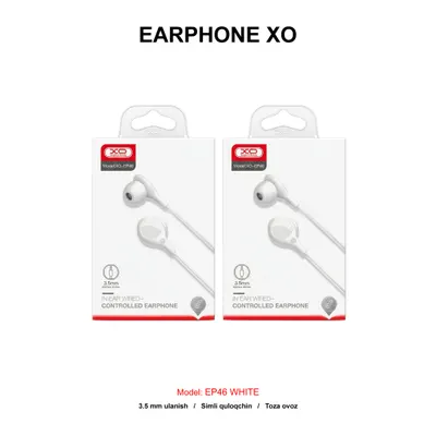 EARPHONE XO EP46 WHITE