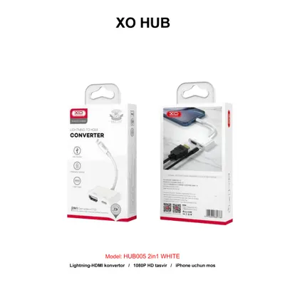 XO HUB USB-C HUB005 2in1 WHITE