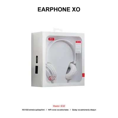 EARPHONE XO S32 WHITE