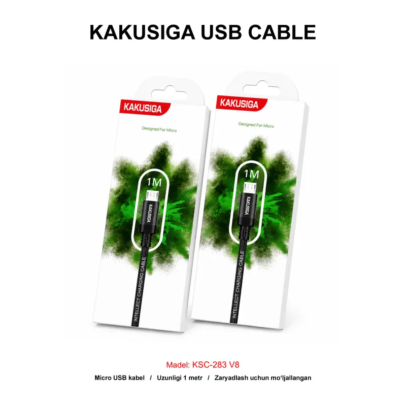USB CABLE KAKUSIGA KSC-283 V8 BLACK