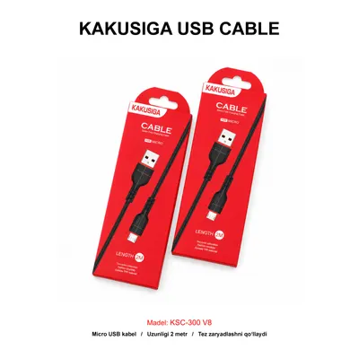 USB CABLE KAKUSIGA KSC-300 V8 BLACK