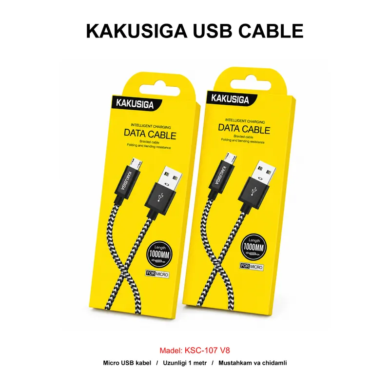 USB CABLE KAKUSIGA KSC-107 V8 BLACK