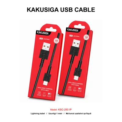 USB CABLE KAKUSIGA KSC-293 IP BLACK